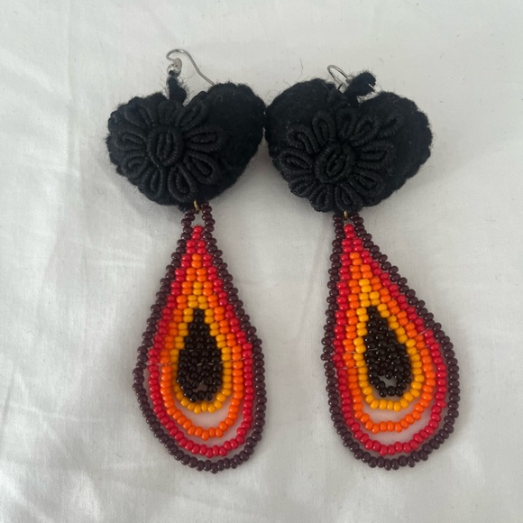 Set of Beaded Earrings (2 pairs) - Picture 1 of 2